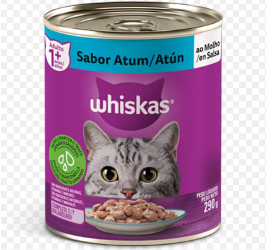 Patê Lata Whiskas Atum 290g