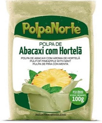 ABACAXI COM HORTELÃ POLPA - unidade 100g