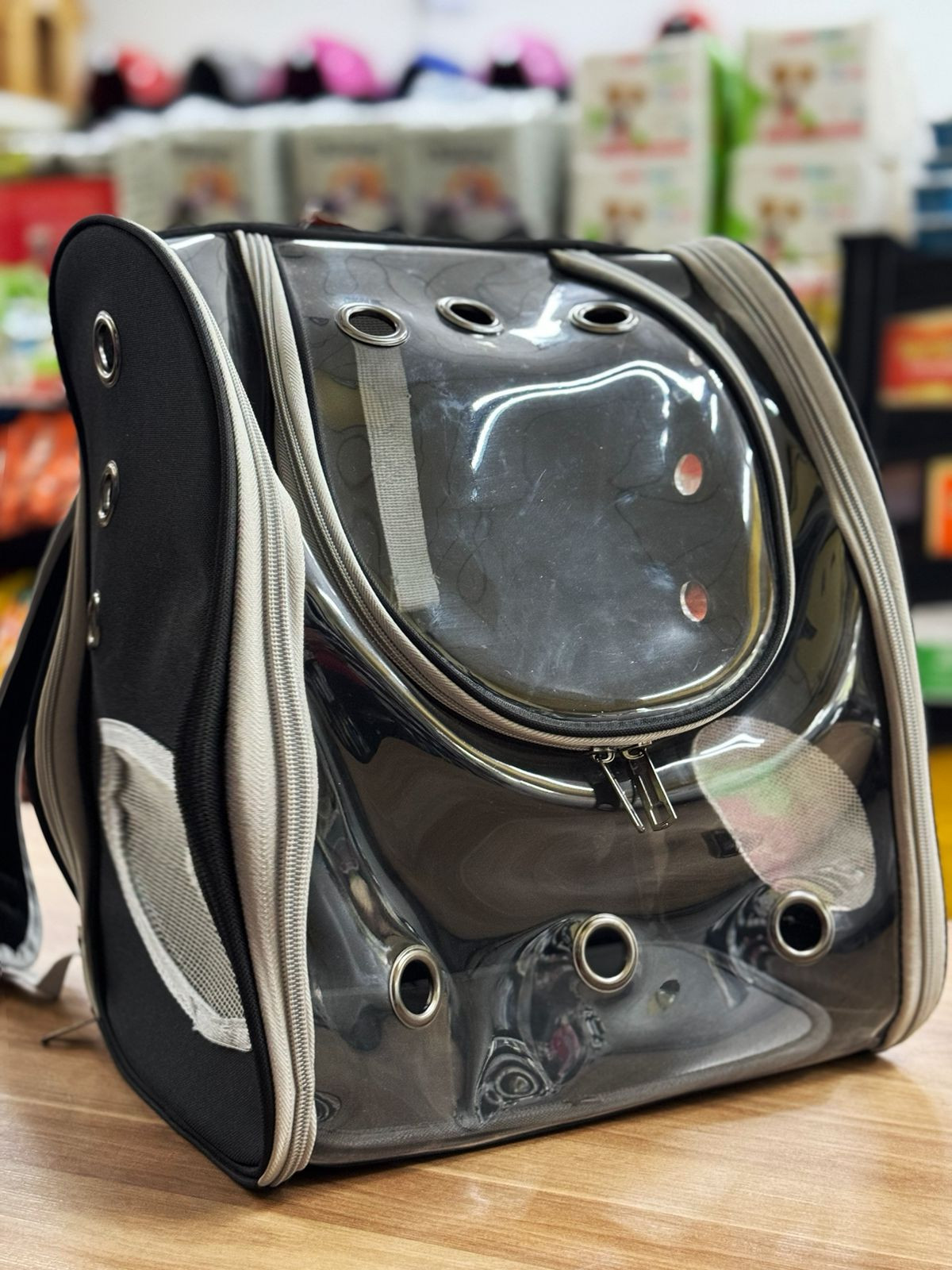 Mochila Transparente Preta