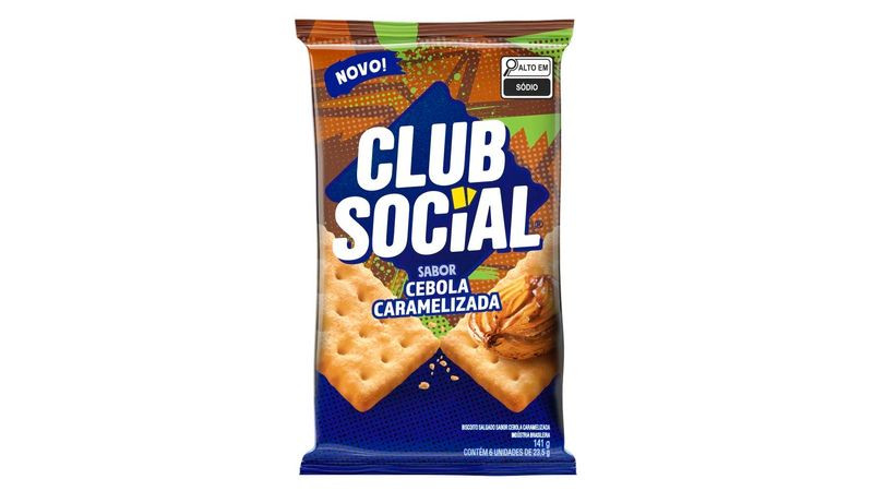 BISCOITO CLUB SOCIAL CEBOLA CARAMELIZADA