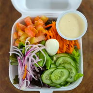 SALADA C/ MOLHO MOSTARDA E MEL.
