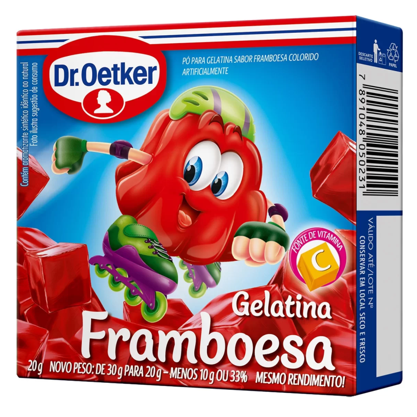 GELATINA DR.OETKER FRAMBOESA CX20G