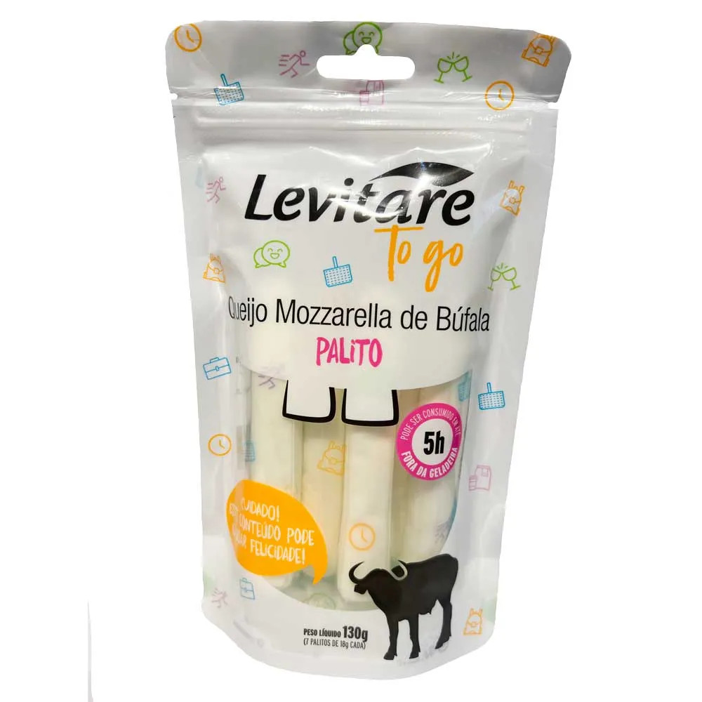 Queijo Mussarela De Búfala Levitare Palito 130g - Levitare