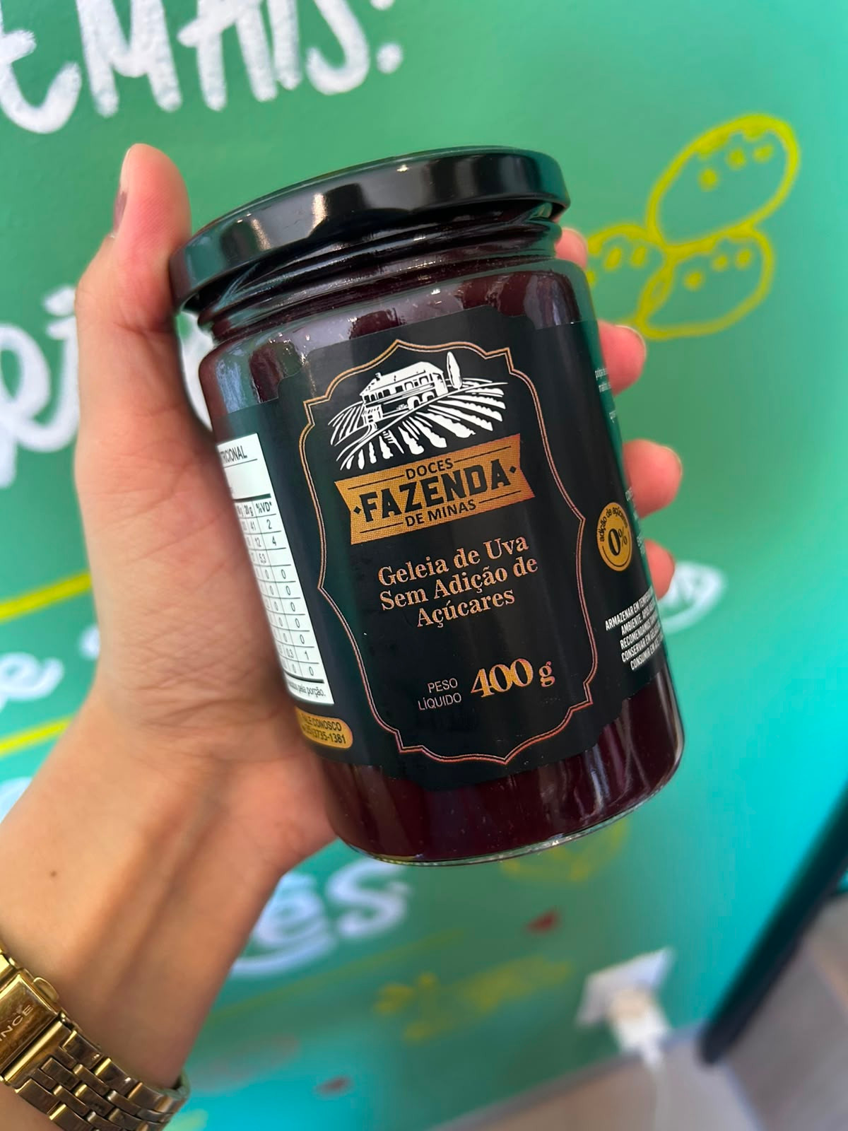 Geleia de Uva Sem Adicao de Acucares - 400g