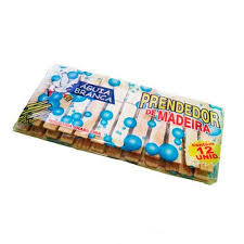 PRENDEDOR MADEIRA AGUIA BRANCA P 12UN