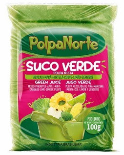 SUCO VERDE DETOX POLPA - unidade 100g
