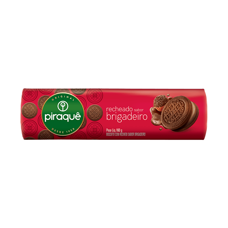 Biscoito Piraque Rech Brigadeiro 160g