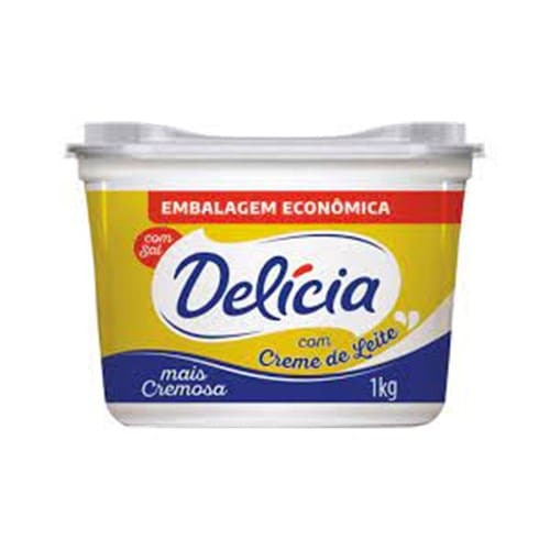 Margarina com Sal Delícia + Sabor e Cremosidade Pote 1kg Embalagem Econômica