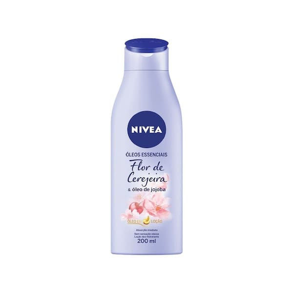 Loção Hidratante Óleos Essenciais Flor de Cerejeira & Óleo de Jojoba Nivea 200ml