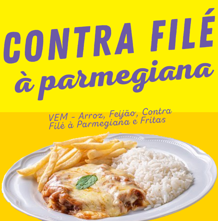 BIFE DE CONTRA FILÉ A PARMEGIANA