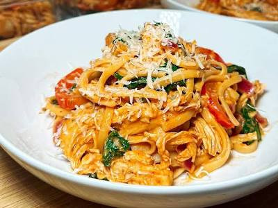 Spaghetti com Frango