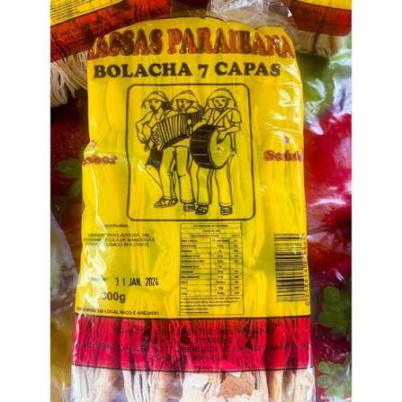 Bolacha 7 Capas Paraibana 300g