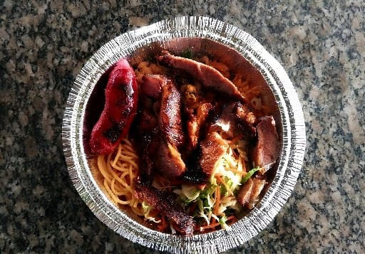 Churrasco de carne e linguiça