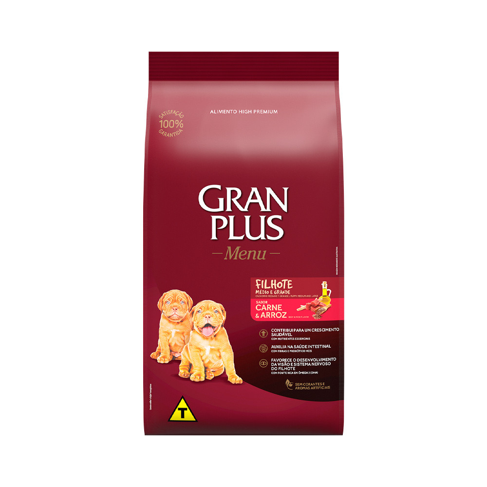 Ração GranPlus Menu para Cães Filhotes