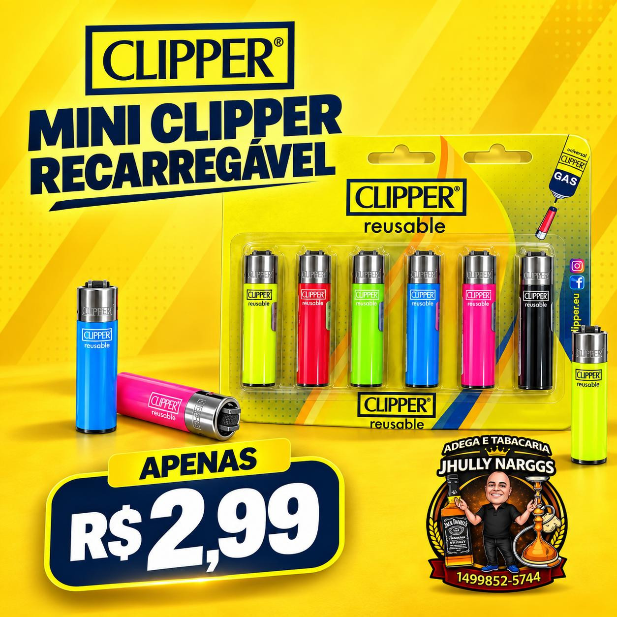 MINI CLIPER RECARREGAVEL 