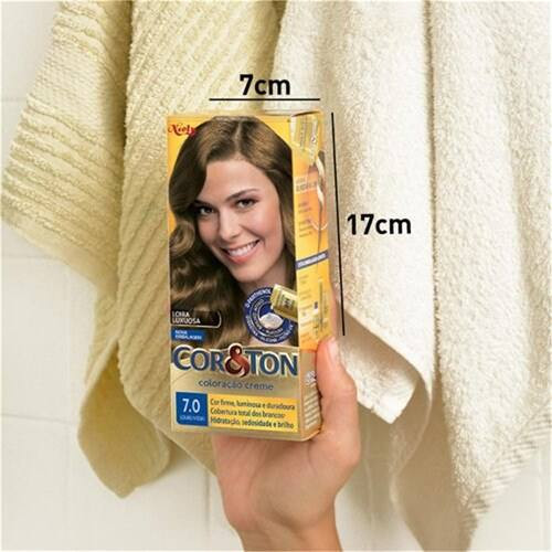 Tintura 7.0 Louro Médio Cor e Ton 125g