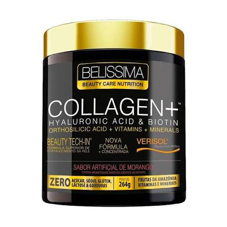Collagen Plus Morango Belissima Black Skull 264g