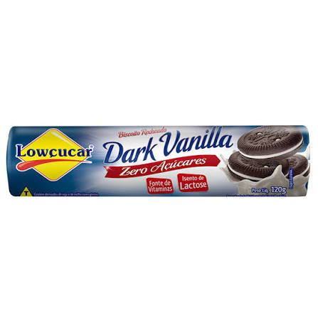 Biscoito Recheado Baunilha Lowcucar 120gr (Brsba) 