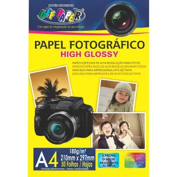 PAPEL FOTOGRAFICO A4 180G C/50FLS