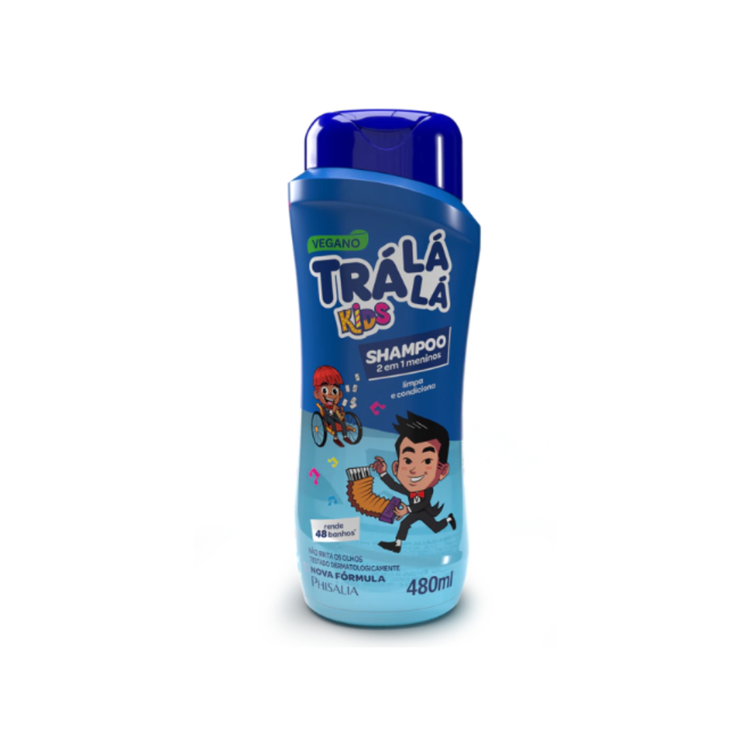  Shampoo 2 em 1 Trá Lá Lá Kids - 480ml