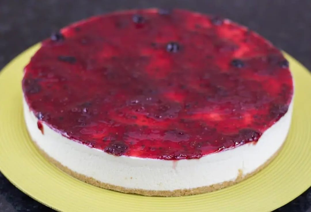 Cheesecake de frutas vermelhas 24cm