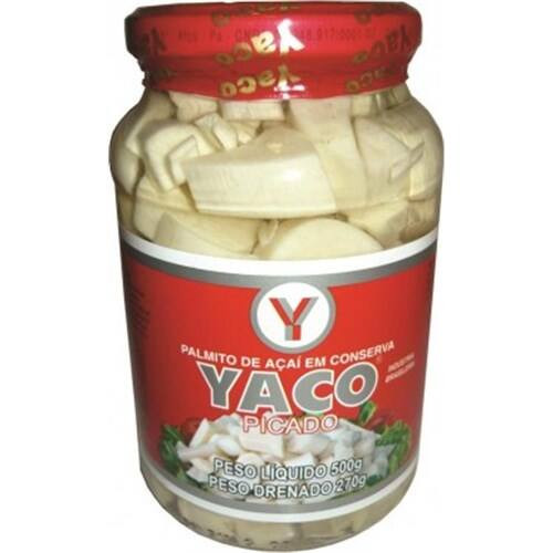 Palmito Picado Yaco em Conserva Embalagem 270g