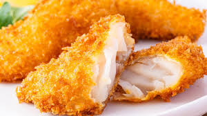 FILE DE PEIXE EMPANADO (ARROZ, SALADA E FRITAS)