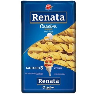 Macarrão com Ovos Renata Talharim N3 Pacote 500g