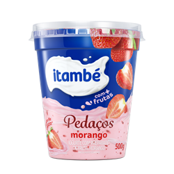 IOGURTE ITAMBE PEDAÇOS MORANGO 450G
