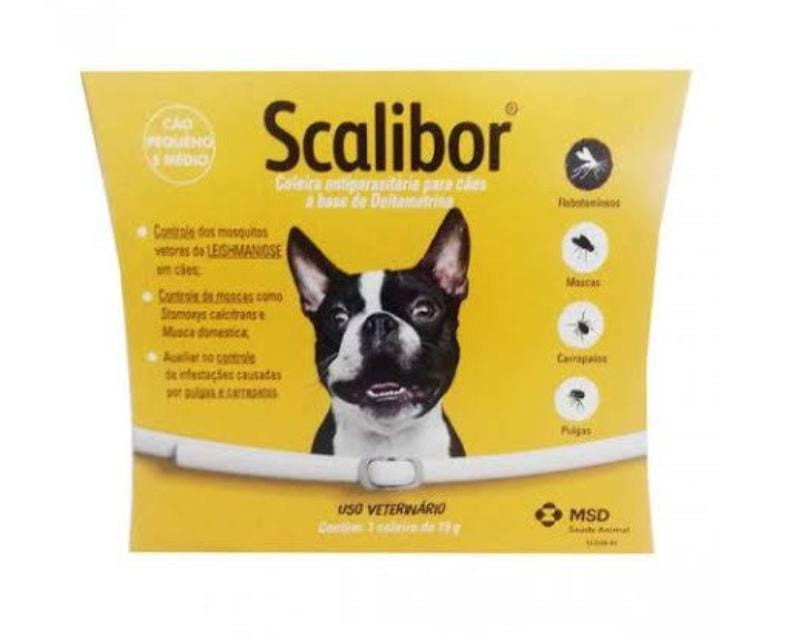 Coleira Scalibor 48cm para Porte Pequeno e Médio