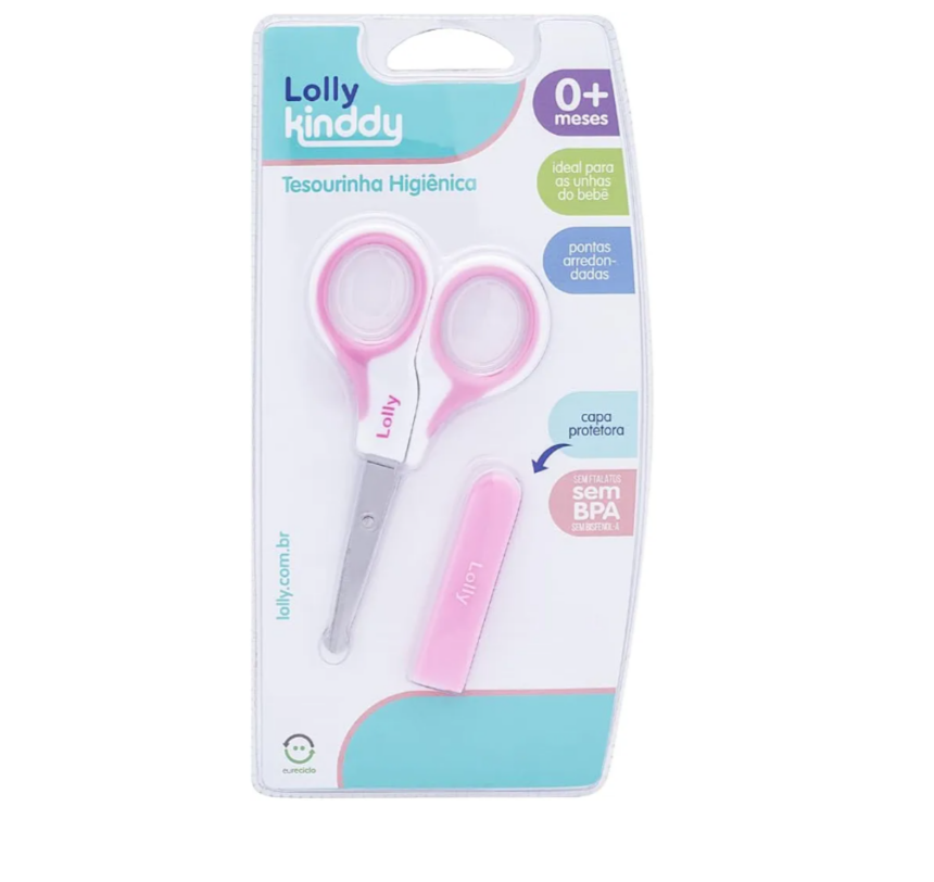 Tesourinha Higiênica Lolly - Rosa