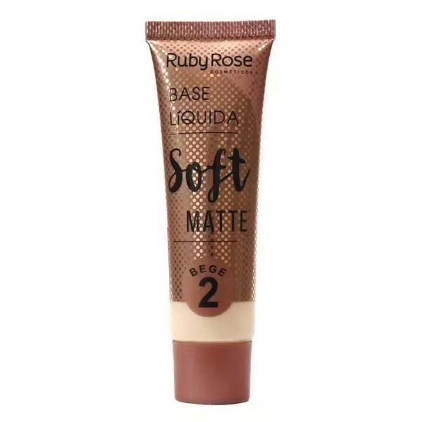 BASE LIQUIDA SOFT MATTE BEGE 2 RUBY ROSE 29ML