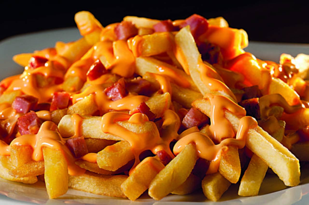 Batata Bacon e Cheddar média