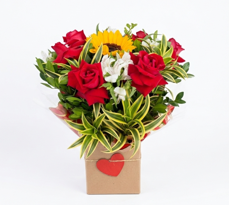 Arranjo de rosas vermelhas