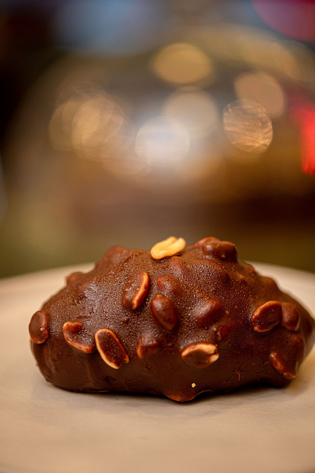 Entremet de Cacau com recheio de Caramelo Salgado com amendoim