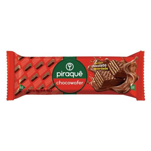 Wafer Recheio e Cobertura Chocolate Chocowafer Piraquê 100g