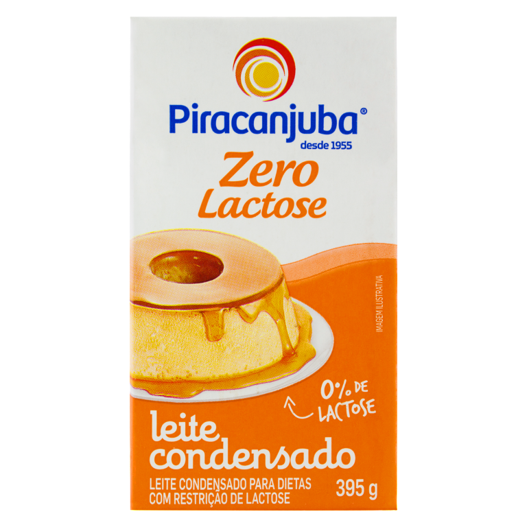 LEITE CONDENSADO PIRACANJUBA ZERO LACTOSE 395G