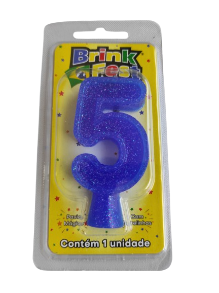 Vela brink fest n 5 azul 