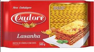 MACARRAO LASANHA CADORE C/OVOS 500G