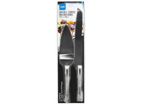JOGO ESPATULA/FACA CRISTAL INOX YAZI