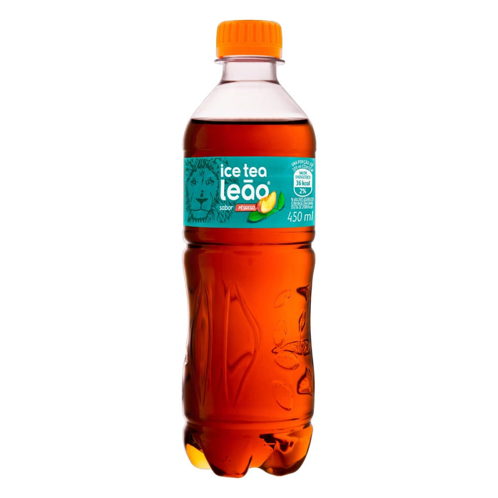 Chá Ice Tea Leão Pêssego 450ml