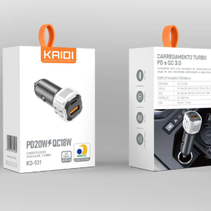 CARREGADOR VEICULAR KAIDI KD-531