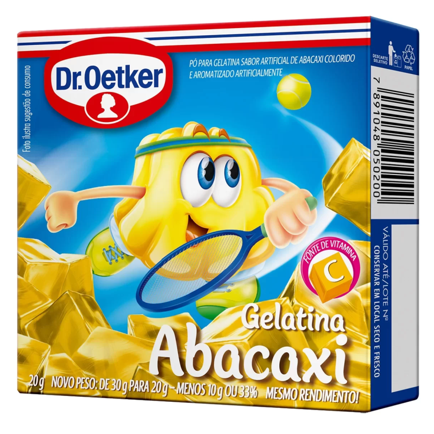 GELATINA DR.OETKER ABACAXI CX20G