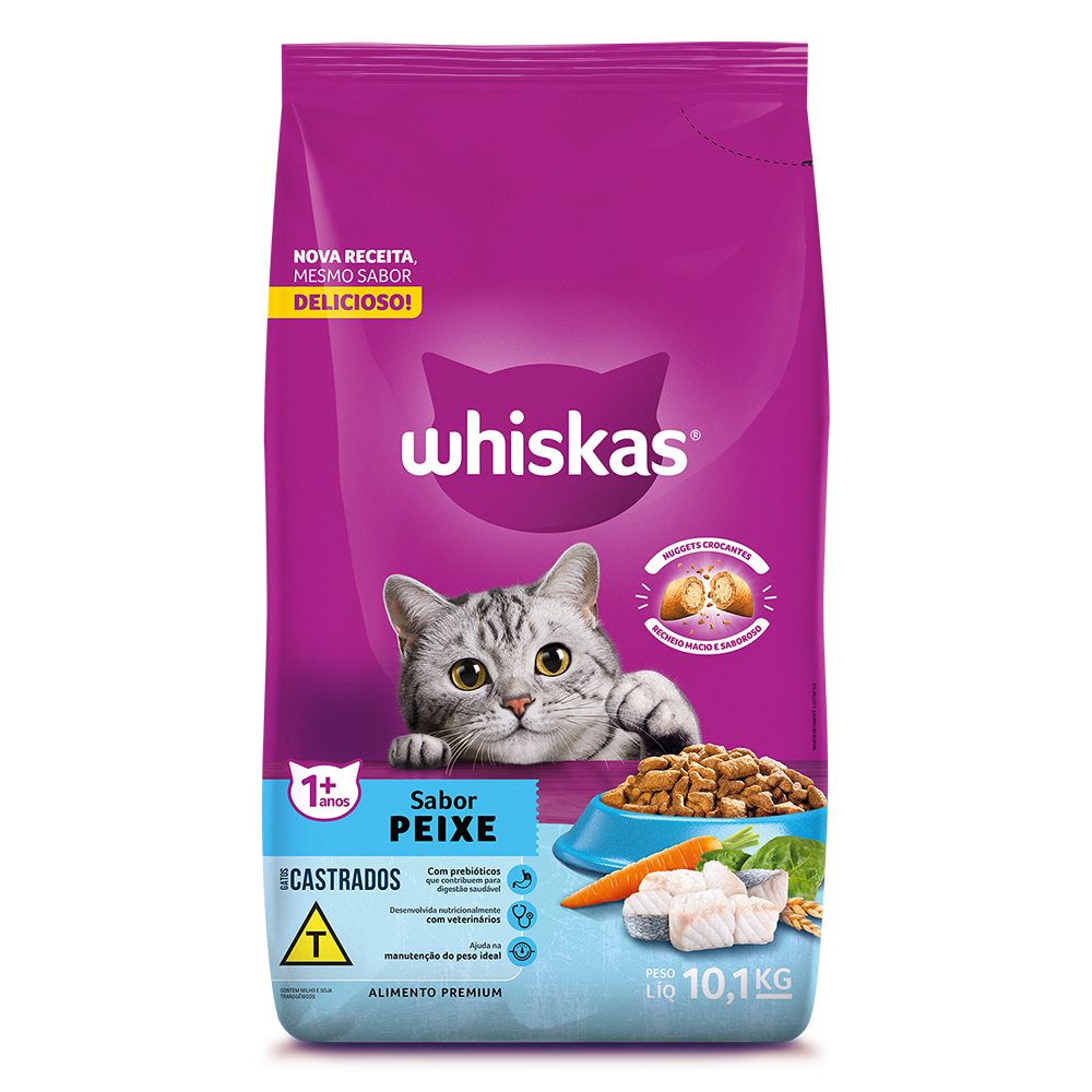 Whiskas Castrados 10.1 kg Peixe