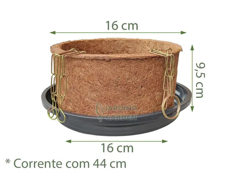 VASO NUTRICOCO N.2 C/PRATO E CORRENTE