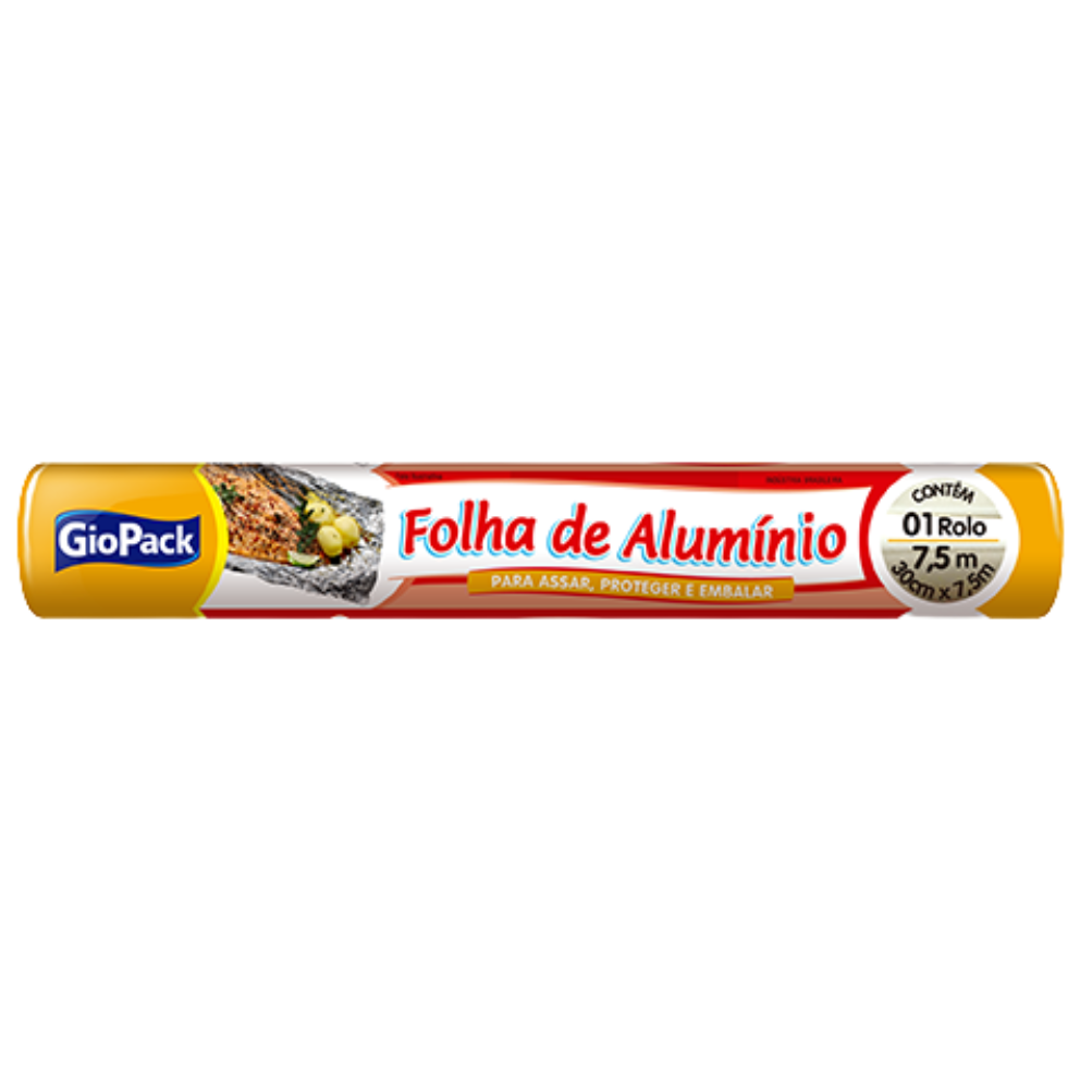 FOLHA DE ALUMINIO GIOPACK 30CMX7,5M