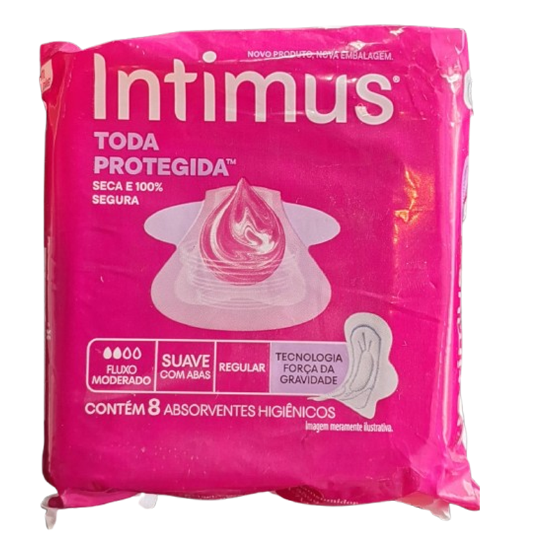Absorvente Gel com Abas Extra Suave (Intimus) 8Un