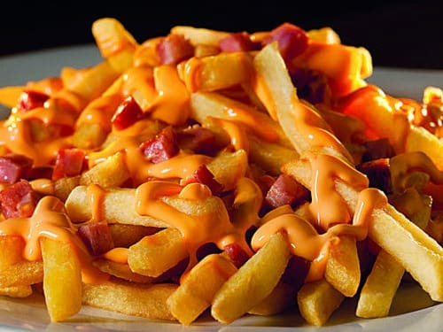 Batata Frita com Cheddar e Bacon (400g)