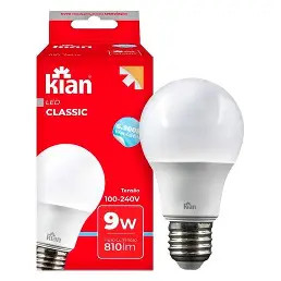 Lampada Led Pera 810 lumens (Kian) 9w