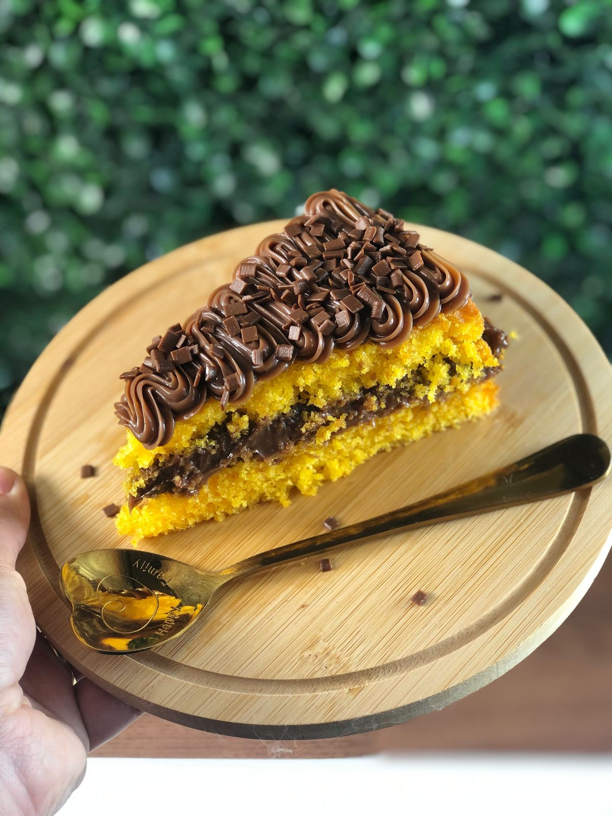 Fatia Cenoura com Brigadeiro.